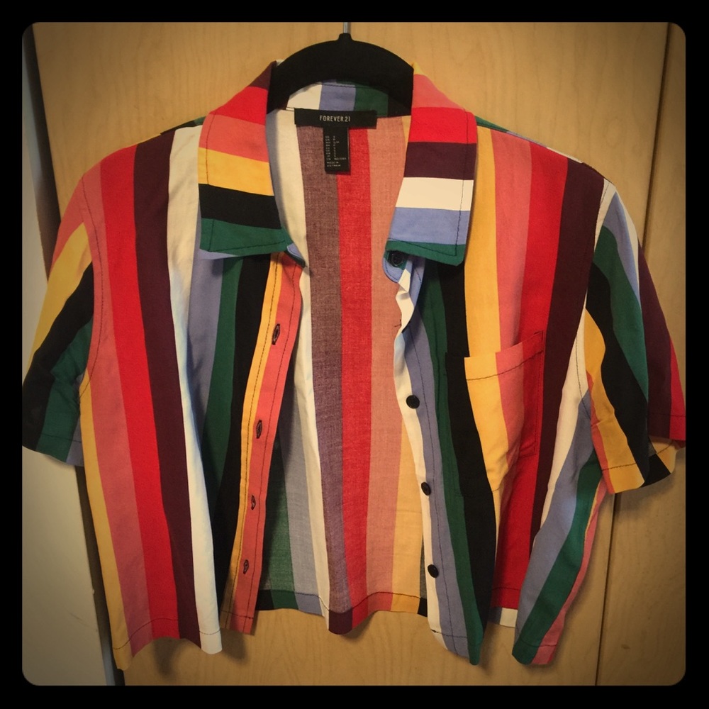 COPY - Rainbow Crop Top